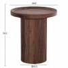 ΒΟΗΘΗΤΙΚΟ ΤΡΑΠΕΖΙ MARGON HM18027 MDF ΣΕ ΣΚΟΥΡΟ ΚΑΦΕ ΞΥΛΟΥ Φ45x50,5Υεκ.