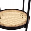 ΒΟΗΘΗΤΙΚΟ ΤΡΑΠΕΖΙ SEITZ HM18031 ΓΥΑΛΙ TOP-ΜΕΤΑΛΛΟ-RATTAN ΣΕ ΦΥΣΙΚΟ Φ50x55,5Υεκ.