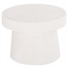 ΤΡΑΠΕΖΙ ΣΑΛΟΝΙΟΥ ΣΤΡΟΓΓΥΛΟ ΣΕΙΡΑ SANTORINI HM18051 MDF ΣΕ ΥΠΟΛΕΥΚΟ ΧΡΩΜΑ Φ60x42,5Υεκ.