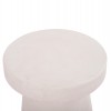 ΤΡΑΠΕΖΙ ΣΑΛΟΝΙΟΥ ΣΤΡΟΓΓΥΛΟ ΣΕΙΡΑ SANTORINI HM18052 MDF ΣΕ ΥΠΟΛΕΥΚΟ ΧΡΩΜΑ Φ48x49Υεκ.