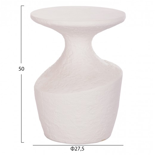 ΤΡΑΠΕΖΙ ΒΟΗΘΗΤΙΚΟ REBON HM18156.02S FIBER CEMENT ΣΕ ΛΕΥΚΟ--Φ27.5x50Υεκ.