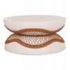 ΤΡΑΠΕΖΙ ΣΑΛΟΝΙΟΥ ANNA HM18157.02 FIBER CEMENT ΛΕΥΚΟ-ΦΥΣΙΚΟ RATTAN--Φ92x44.5Υεκ