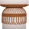 ΤΡΑΠΕΖΙ ΤΡΑΠΕΖΑΡΙΑΣ PRILEP HM18159.02 FIBER CEMENT ΛΕΥΚΟ & RATTAN--Φ60x76,5Υεκ