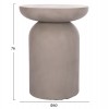 ΒΟΗΘΗΤΙΚΟ ΤΡΑΠΕΖΙ ANNA HM18160.03 FIBER CEMENT ΣΕ ΓΚΡΙ--Φ60x76Υεκ.
