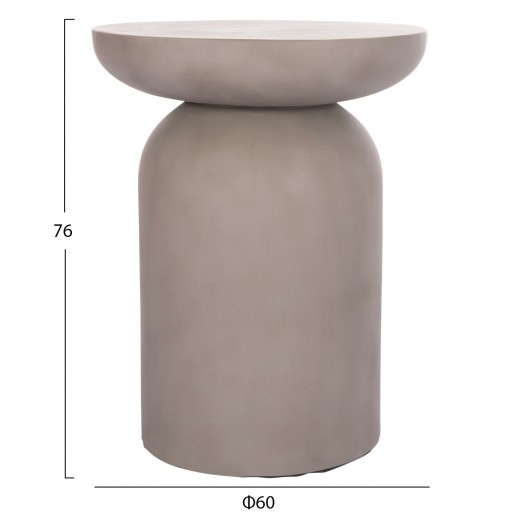 ΒΟΗΘΗΤΙΚΟ ΤΡΑΠΕΖΙ ANNA HM18160.03 FIBER CEMENT ΣΕ ΓΚΡΙ--Φ60x76Υεκ.