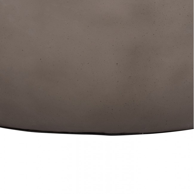 ΤΡΑΠΕΖΙ ΣΑΛΟΝΙΟΥ ΣΤΡΟΓΓΥΛΟ ALLAN HM18162.03 FIBER CEMENT ΣΕ ΓΚΡΙ--Φ92x49Υεκ.
