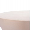 ΤΡΑΠΕΖΙ ΣΑΛΟΝΙΟΥ ΣΤΡΟΓΓΥΛΟ ALLAN HM18162.02 FIBER CEMENT ΣΕ ΑΝΟΙΧΤΟ ΜΠΕΖ--Φ92x49Υεκ.