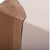 ΒΟΗΘΗΤΙΚΟ ΤΡΑΠΕΖΙ LEIA HM18163.02 FIBER CEMENT ΛΕΥΚΟ-ΞΥΛΟ TEAK 32.5x32.5x46Υεκ.