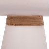 ΒΟΗΘΗΤΙΚΟ ΤΡΑΠΕΖΙ TRED HM18168.02 FIBER CEMENT ΛΕΥΚΟ-ΦΥΣΙΚΟ RATTAN--Φ49x30Υεκ.