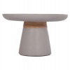 ΒΟΗΘΗΤΙΚΟ ΤΡΑΠΕΖΙ TRED HM18168.03 FIBER CEMENT ΓΚΡΙ-ΦΥΣΙΚΟ RATTAN--Φ49x30Υεκ.