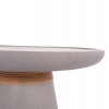 ΒΟΗΘΗΤΙΚΟ ΤΡΑΠΕΖΙ TRED HM18168.03 FIBER CEMENT ΓΚΡΙ-ΦΥΣΙΚΟ RATTAN--Φ49x30Υεκ.
