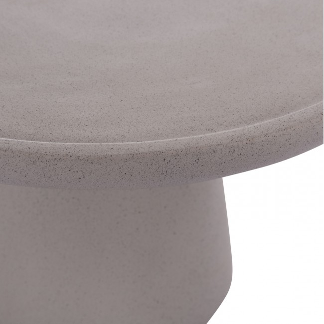 ΒΟΗΘΗΤΙΚΟ ΤΡΑΠΕΖΙ TRED HM18168.03 FIBER CEMENT ΓΚΡΙ-ΦΥΣΙΚΟ RATTAN--Φ49x30Υεκ.