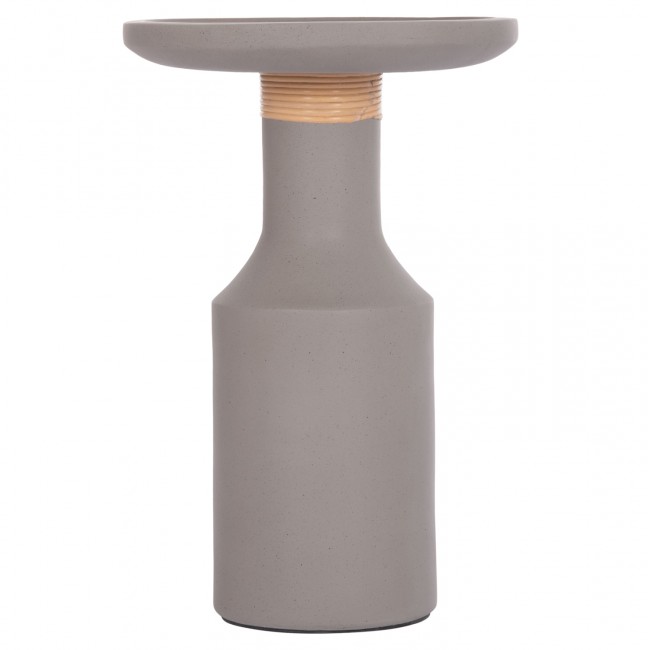 ΒΟΗΘΗΤΙΚΟ ΤΡΑΠΕΖΙ TRED(T) HM18169.03 FIBER CEMENT ΓΚΡΙ-ΦΥΣΙΚΟ RATTAN--Φ40x61Υεκ.