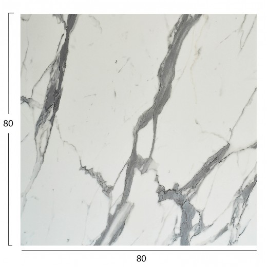ΕΠΙΦΑΝΕΙΑ ΤΡΑΠΕΖΙΟΥ ΤΕΤΡΑΓΩΝΗ HPL HM5839.31 WHITE MARBLE 80x80εκ