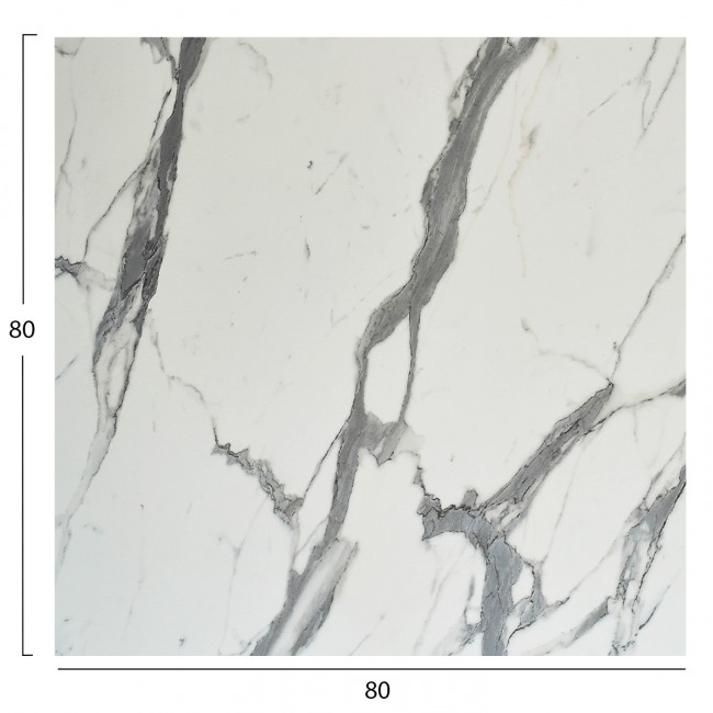 ΕΠΙΦΑΝΕΙΑ ΤΡΑΠΕΖΙΟΥ ΤΕΤΡΑΓΩΝΗ HPL HM5839.31 WHITE MARBLE 80x80εκ