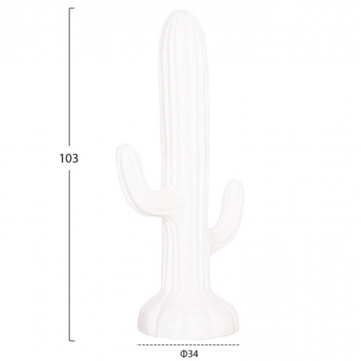 ΔΙΑΚΟΣΜΗΤΙΚΟΣ ΚΑΚΤΟΣ ΔΑΠΕΔΟΥ CACTUS HM4386.02M ΓΥΨΟΣ ΣΕ ΛΕΥΚΟ 54x34x103Υεκ.