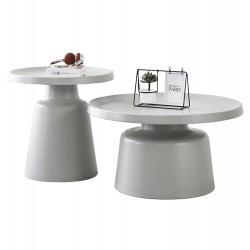 ΣΕΤ 2 ΤΡΑΠΕΖΙΑ ΣΑΛΟΝΙΟΥ RINKON2 HM18304.03 ΜΕΤΑΛΛΟ ΣΕ ΓΚΡΙ Φ50εκ & Φ70εκ ΣΕΤ 2 ΤΡΑΠΕΖΙΑ ΣΑΛΟΝΙΟΥ RINKON2 HM18304.03 ΜΕΤΑΛΛΟ ΣΕ ΓΚΡΙ Φ50εκ & Φ70εκ