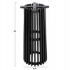 ΒΑΣΗ BAR STAND ΕΣΩΤ.ΧΩΡΟΥ ΜΕΣ.ΥΨΟΥΣ ΣΤΡΟΓΓΥΛΗ FRANTZ HM9857.12 MINDI ΞΥΛΟ ΣΕ ΜΑΥΡΟ Φ40x90Υεκ.