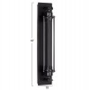 ΑΠΛΙΚΑ ΤΟΙΧΟΥ 2ΦΩΤΗ BEACON HM4463 ΜΕΤΑΛΛΟ ΣΕ ΜΑΥΡΟ 10x10x47Υεκ.