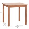 ΤΡΑΠΕΖΙ ΤΕΤΡΑΓΩΝΟ PRESSCOT HM18122 ΞΥΛΟ TEAK--ΦΥΣΙΚΟ 80x80x76Υεκ.