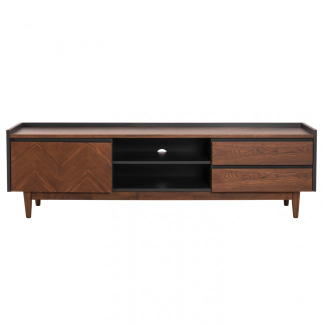 ΕΠΙΠΛΟ ΤΗΛΕΟΡΑΣΗΣ VEEN HM9741 MDF ΜΕ ΚΑΠΛΑΜΑ ΚΑΡΥΔΙΑΣ-ΚΑΡΥΔΙ&ΣΚΟΥΡΟ ΓΚΡΙ 170x40x50Υ