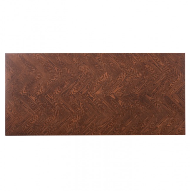 ΤΡΑΠΕΖΙ ΤΡΑΠΕΖΑΡΙΑΣ RIMER HM9742 MDF ΜΕ ΚΑΠΛΑΜΑ ΦΡΑΞΙΝΟΥ-ΚΑΡΥΔΙ ΧΡΩΜΑ 220X100x75Yεκ.