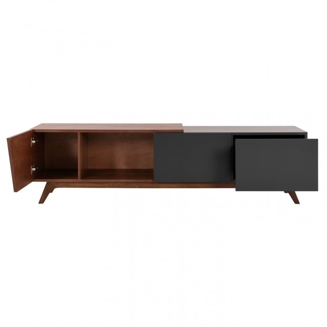 ΕΠΙΠΛΟ ΤΗΛΕΟΡΑΣΗΣ HUDSON HM9748 MDF ΚΑΠΛΑΜΑΣ ΚΑΡΥΔΙΑΣ ΚΑΡΥΔΙ&ΣΚΟΥΡΟ ΓΚΡΙ 180x40x50Υ