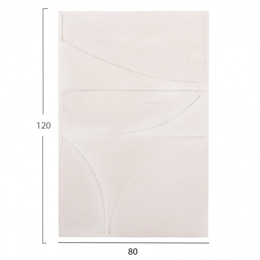 ΠΙΝΑΚΑΣ ΣΕΙΡΑ SANTORINI HM4505 MDF ΣΕ ΥΠΟΛΕΥΚΟ ΧΡΩΜΑ 80x4(πάχος)x120Υεκ.