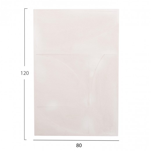 ΠΙΝΑΚΑΣ ΣΕΙΡΑ SANTORINI HM4506 MDF ΣΕ ΥΠΟΛΕΥΚΟ ΧΡΩΜΑ 80x4(πάχος)x120Υεκ.