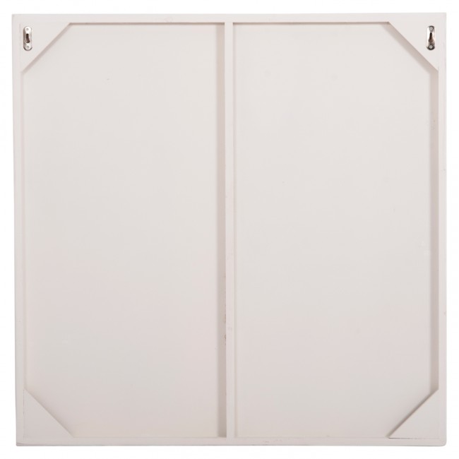 ΠΙΝΑΚΑΣ ΤΕΤΡΑΓΩΝΟΣ ΣΕΙΡΑ SANTORINI HM4508 MDF ΣΕ ΥΠΟΛΕΥΚΟ ΧΡΩΜΑ 80x4(πάχος)x80Υεκ.