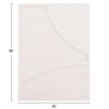 ΠΙΝΑΚΑΣ ΟΡΘΟΓΩΝΙΟΣ ΣΕΙΡΑ SANTORINI HM4509 MDF ΥΠΟΛΕΥΚΟ ΧΡΩΜΑ 60x4(πάχος)x80Υεκ.