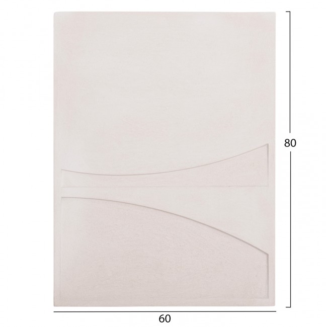 ΠΙΝΑΚΑΣ ΟΡΘΟΓΩΝΙΟΣ ΣΕΙΡΑ SANTORINI HM4510 MDF ΣΕ ΥΠΟΛΕΥΚΟ ΧΡΩΜΑ 60x4(πάχος)x80Υεκ.