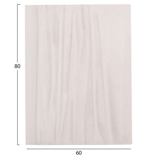 ΠΙΝΑΚΑΣ ΟΡΘΟΓΩΝΙΟΣ ΣΕΙΡΑ SANTORINI HM4518 MDF ΣΕ ΥΠΟΛΕΥΚΟ ΧΡΩΜΑ 60x4(πάχος)x80Υεκ.