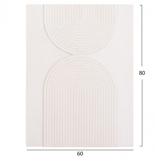 ΠΙΝΑΚΑΣ ΟΡΘΟΓΩΝΙΟΣ ΣΕΙΡΑ SANTORINI HM4523 MDF ΣΕ ΥΠΟΛΕΥΚΟ ΧΡΩΜΑ 60x4(πάχος)x80Υεκ.