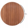 ΕΠΙΦΑΝΕΙΑ ΤΡΑΠΕΖΙΟΥ ΣΤΡΟΓΓΥΛΗ HM18132 ΞΥΛΟ TEAK--ΦΥΣΙΚΟ Φ60x4(πάχος)εκ.