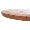 ΕΠΙΦΑΝΕΙΑ ΤΡΑΠΕΖΙΟΥ ΣΤΡΟΓΓΥΛΗ HM18132 ΞΥΛΟ TEAK--ΦΥΣΙΚΟ Φ60x4(πάχος)εκ.