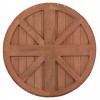 ΕΠΙΦΑΝΕΙΑ ΤΡΑΠΕΖΙΟΥ ΣΤΡΟΓΓΥΛΗ HM18132 ΞΥΛΟ TEAK--ΦΥΣΙΚΟ Φ60x4(πάχος)εκ.
