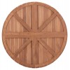ΕΠΙΦΑΝΕΙΑ ΤΡΑΠΕΖΙΟΥ ΣΤΡΟΓΓΥΛΗ HM18134 ΞΥΛΟ TEAK--ΦΥΣΙΚΟ Φ80x4(πάχος)εκ.