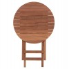 ΤΡΑΠΕΖΙ ΣΚΗΝΟΘΕΤΗ ΣΤΡΟΓΓΥΛΟ HEIDEL HM18120 ΞΥΛΟ TEAK--ΦΥΣΙΚΟ Φ60x75Υεκ.