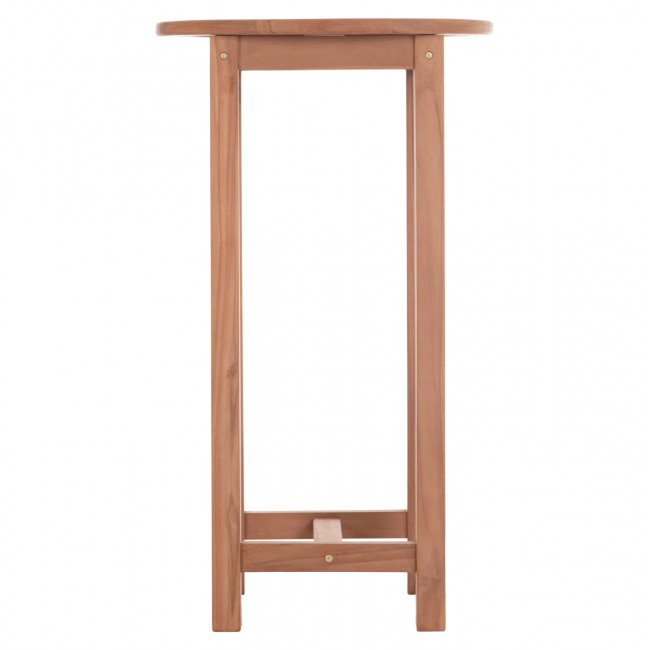 ΤΡΑΠΕΖΙ/ΣΤΑΝΤ ΜΠΑΡ ΣΤΡΟΓΓΥΛΟ PRESSCOT HM18114 ΞΥΛΟ TEAK--ΦΥΣΙΚΟ Φ60x105Υεκ.