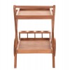 ΔΙΣΚΟΣ ΣΕΡΒΙΡΙΣΜΑΤΟΣ ΣΕ ΤΡΟΛΕΥ ALFRED HM4579 ΞΥΛΟ TEAK--ΦΥΣΙΚΟ 86x56x80Υεκ.