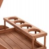 ΔΙΣΚΟΣ ΣΕΡΒΙΡΙΣΜΑΤΟΣ ΣΕ ΤΡΟΛΕΥ ALFRED HM4579 ΞΥΛΟ TEAK--ΦΥΣΙΚΟ 86x56x80Υεκ.