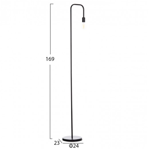 ΦΩΤΙΣΤΙΚΟ ΔΑΠΕΔΟΥ KRAMER HM7535.11 ΜΕΤΑΛΛΟ ΣΕ ΜΑΥΡΟ 23x169Υεκ.