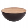 ΔΙΑΚΟΣΜΗΤΙΚΟ ΤΡΑΠΕΖΙ ΣΑΛΟΝΙΟΥ BOWL Φ89,5X39Yεκ. RUSTY ΜΕ ΞΥΛΟ ΑΚΑΚΙΑΣ HM8717.22