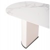 ΤΡΑΠΕΖΙ ΤΡΑΠΕΖΑΡΙΑΣ CORBY HM9771.01 12mmΚΕΡΑΜΙΚΟ ΛΕΥΚΟ ΜΑΡΜΑΡΟ-MDF ΛΕΥΚΟ 180x90x76Υ εκ.