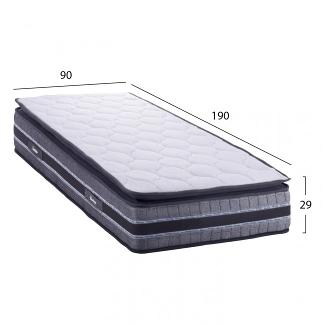 ΣΤΡΩΜΑ DREAMTOPIA σειρά CELESTIAL HM663.90 MINI BONNELL SPRING & ΑΝΩΣΤΡΩΜΑ 90x190