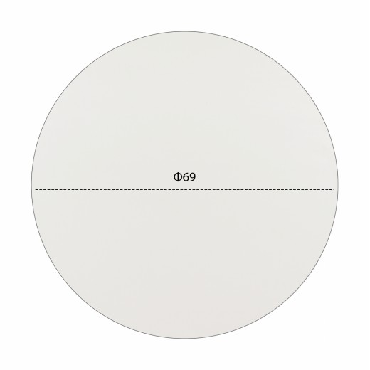 ΕΠΙΦΑΝΕΙΑ ΤΡΑΠΕΖΙΟΥ HPL HM5842.02 ΛΕΥΚΗ Φ69 εκ. ΠΑΧΟΥΣ 12mm.