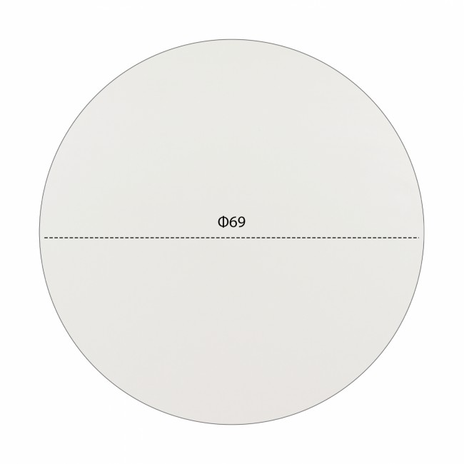 ΕΠΙΦΑΝΕΙΑ ΤΡΑΠΕΖΙΟΥ HPL HM5842.02 ΛΕΥΚΗ Φ69 εκ. ΠΑΧΟΥΣ 12mm.