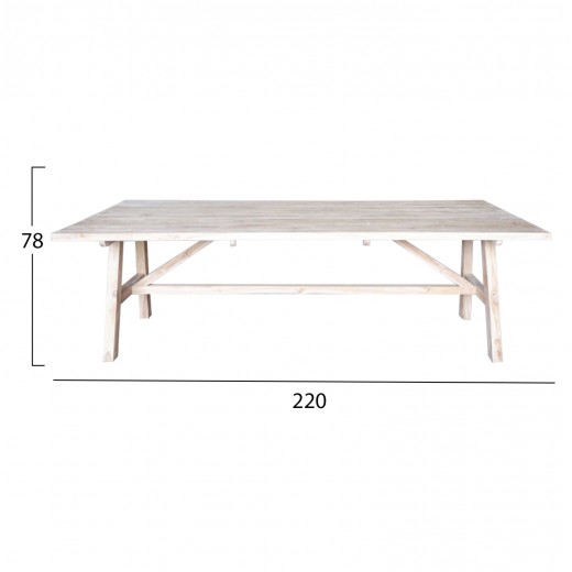 ΤΡΑΠΕΖΙ GROOVE HM9390.01 ΑΠΟ ΞΥΛΟ ΜΑΣΙΦ ΤΕΑΚ 220X100X90Υεκ.