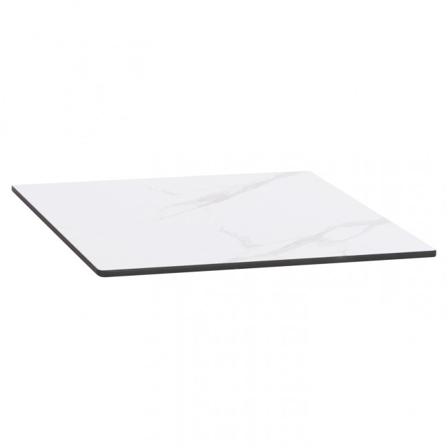 ΕΠΙΦΑΝΕΙΑ ΤΡΑΠΕΖΙΟΥ HPL GLOSSΥ HM6362.01 ΤΕΤΡΑΓΩΝΗ COMPACT ΛΕΥΚΟ ΜΑΡΜΑΡΟ 50x50x1.5εκ